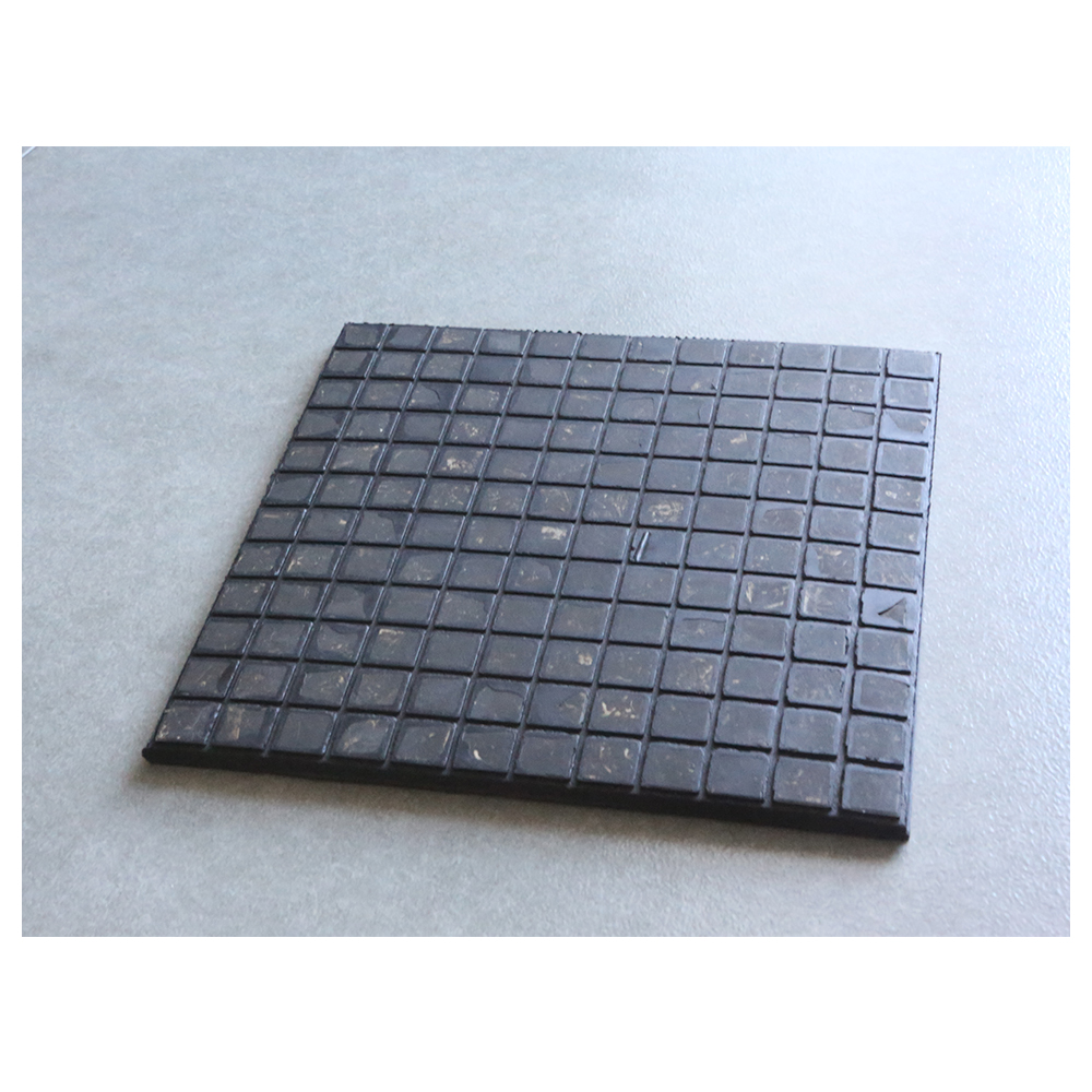 Ceramic rubber composite plate