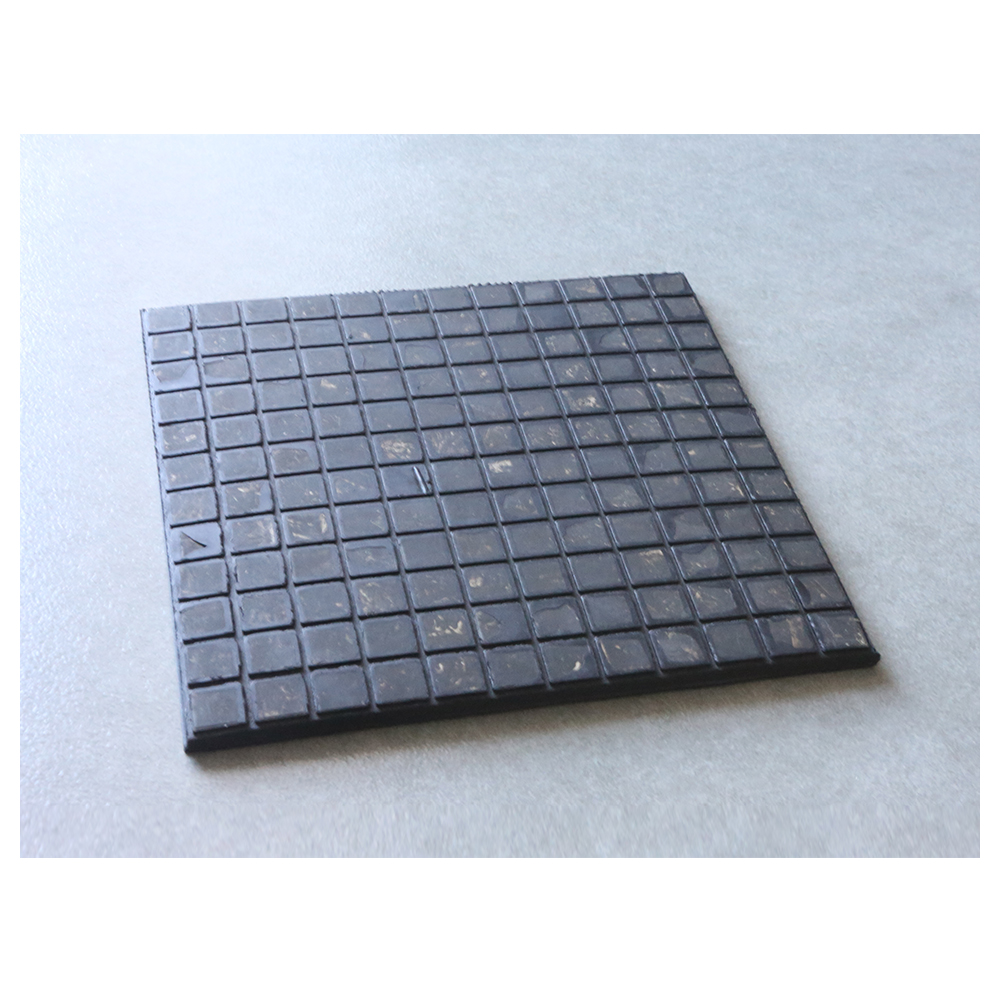 Ceramic rubber composite plate