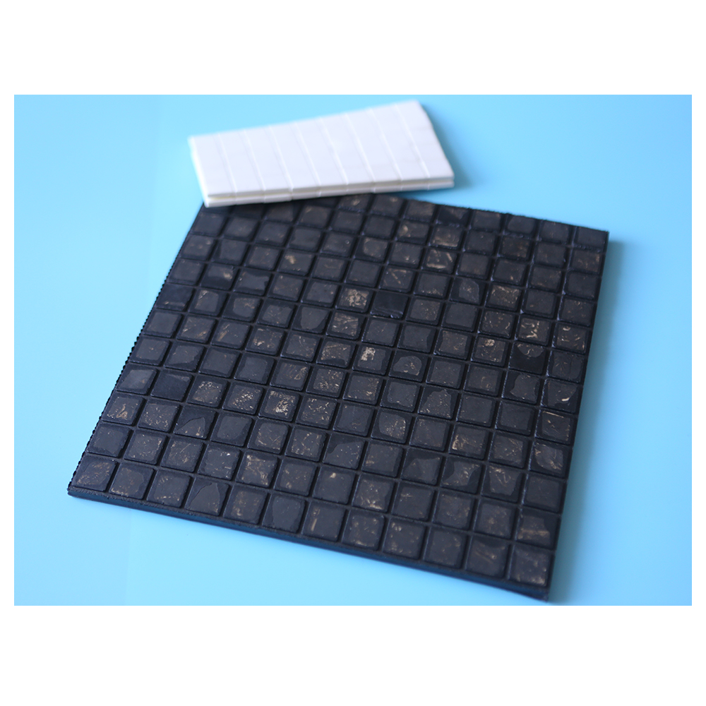 Ceramic rubber composite plate